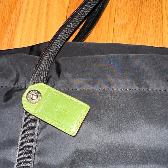 Kate Spade Black Nylon with Leather Accent Tote Bag